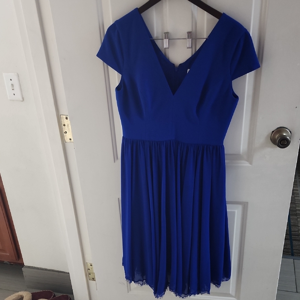 Dress the Population Royal Blue Midi Dress